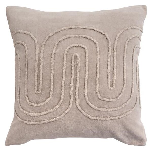 Povlak COTTON VELVET meandry béžová 45 x 45 cm