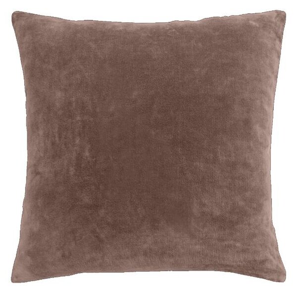 Povlak COTTON VELVET křivky hnědá 45 x 45 cm