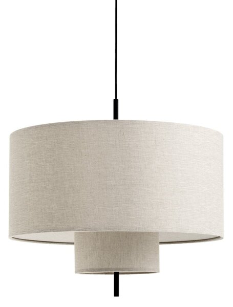 NEW WORKS Závěsná lampa Margin Ø70, Black / Beige