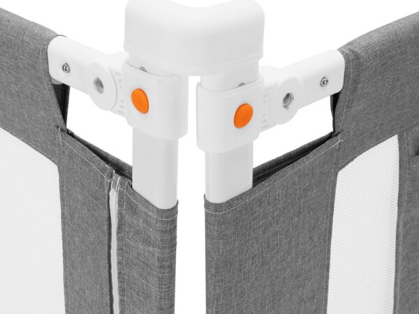 Zábrana na postel 160 cm SPRINGOS HA7527 šedá