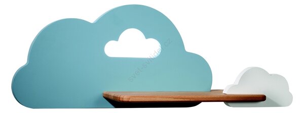 Candellux LED Dětské nástěnné svítidlo s poličkou CLOUD LED/5W/230V modrá/bílá CA0419