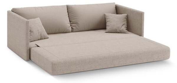 Světle hnědá žinylková rozkládací pohovka 209 cm Shannon – Cosmopolitan Design