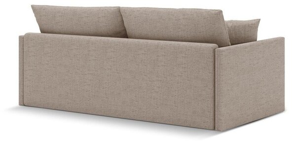 Světle hnědá žinylková rozkládací pohovka 209 cm Shannon – Cosmopolitan Design