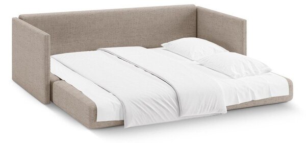 Světle hnědá žinylková rozkládací pohovka 209 cm Shannon – Cosmopolitan Design