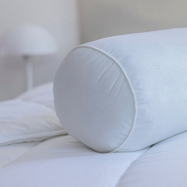 Polštářový váleček proti pocení, tvrdé pohodlí bílá 90 cm, váleček