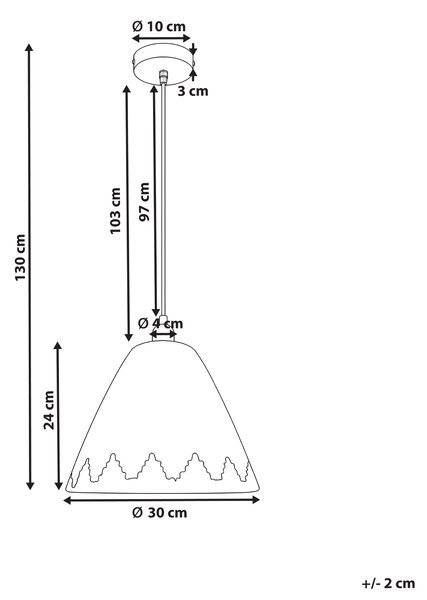 Závěsná lampa INKSI Proutí Přírodní