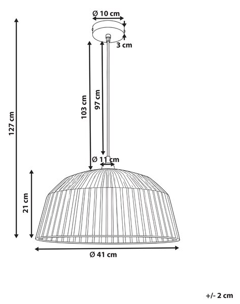 Závěsná lampa UMBA Proutí Přírodní