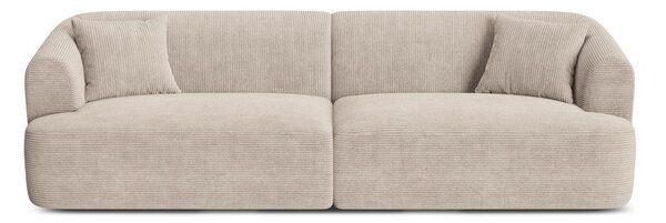 Světle hnědá manšestrová pohovka 255 cm Campi – Cosmopolitan Design