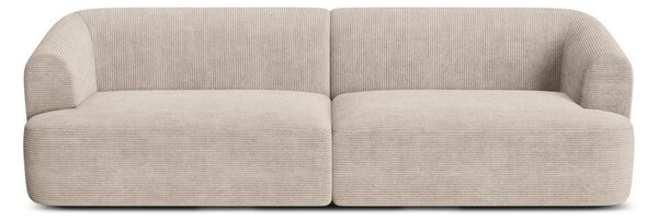 Světle hnědá manšestrová pohovka 255 cm Campi – Cosmopolitan Design