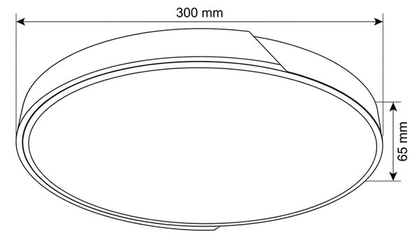 SOLIGHT LED stropní osvětlení POLIA 25W 1350lm 3CCT 30cm