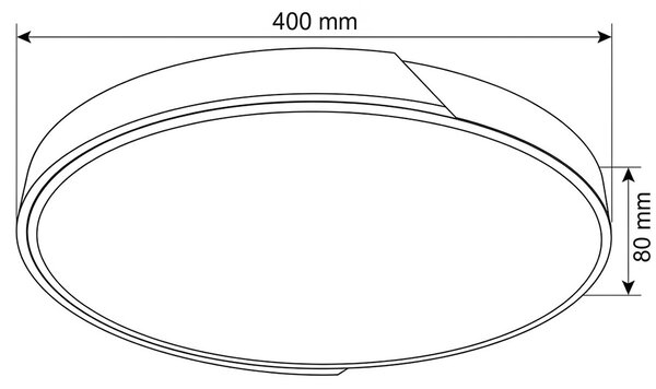SOLIGHT LED stropní osvětlení POLIA 46W 3220lm 3CCT 40cm