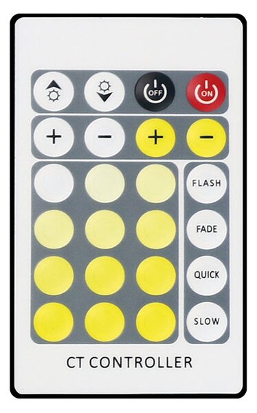 SOLIGHT LED světelný pás 3CCT 5m sada s 12V adaptérem a dálk. ovladačem 7.2W/m IP20