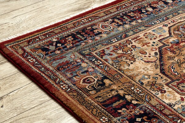 Makro Abra Koberec klasický vlněný KESHAN 7518/53528 béžový modrý Rozměr: 120x145 cm