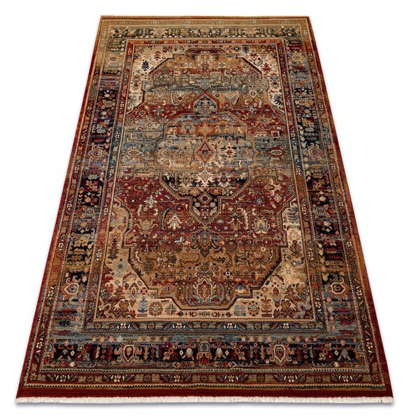 Makro Abra Koberec klasický vlněný KESHAN 7518/53528 béžový modrý Rozměr: 120x145 cm