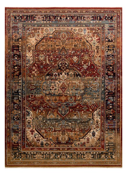 Makro Abra Koberec klasický vlněný KESHAN 7518/53528 béžový modrý Rozměr: 120x145 cm