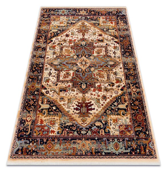 Makro Abra Koberec klasický vlněný KESHAN 2886/53555 béžový bordó Rozměr: 120x145 cm