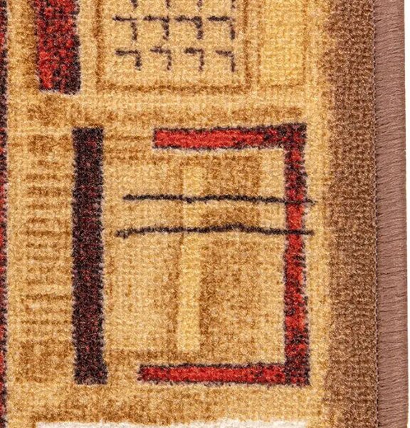 Associated Weavers, Protiskluzový běhoun na míru Jena 44, šíře 67 cm, hnědá, chodba / předsíň