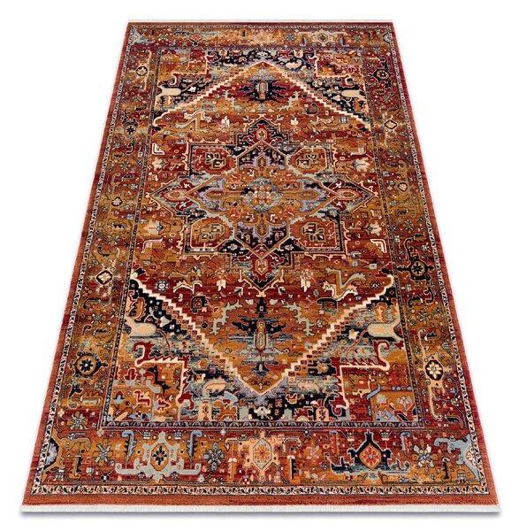 Makro Abra Koberec klasický vlněný KESHAN 2886/53588 bordó Rozměr: 80x145 cm