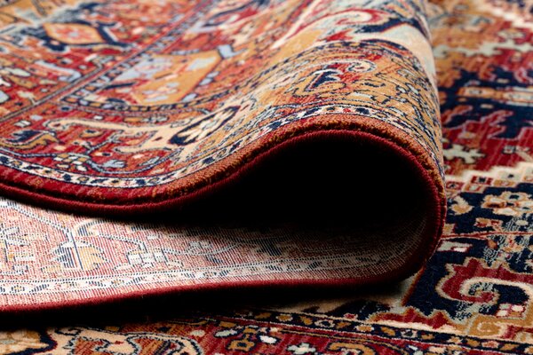 Makro Abra Koberec klasický vlněný KESHAN 2886/53588 bordó Rozměr: 80x145 cm