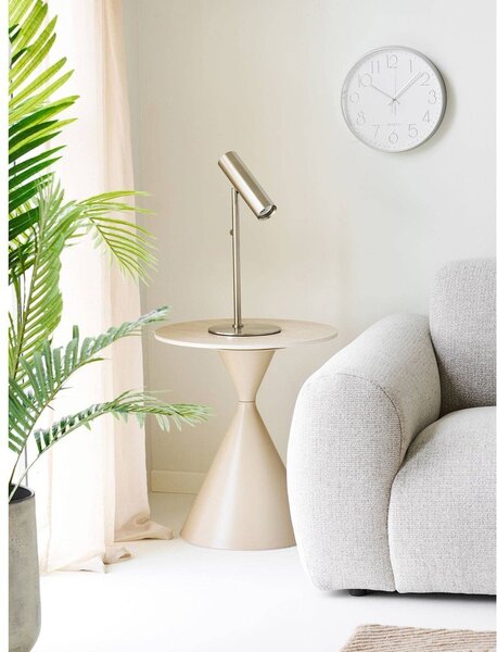 Ocelová stolní lampa ve stříbrné barvě (výška 47 cm) Paris – House Nordic