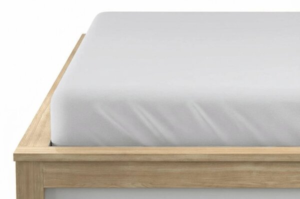 Jersey prostěradlo HIGHFIT stříbrné 90 x 200 cm