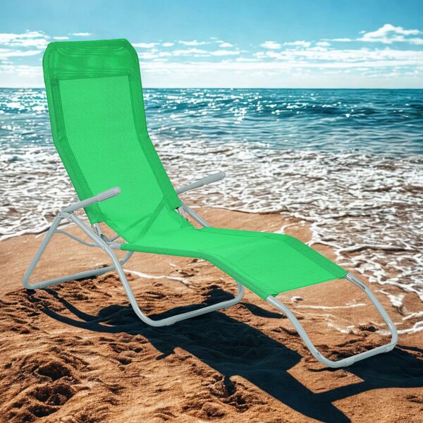 2x Zahradní lehátko Aga SIESTA Zelené