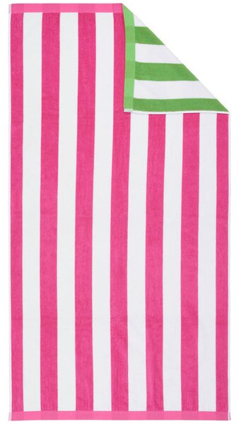 OSUŠKA NA PLÁŽ, 90/180 cm, pink, světle zelená, vícebarevná Esposa - Plážové osušky