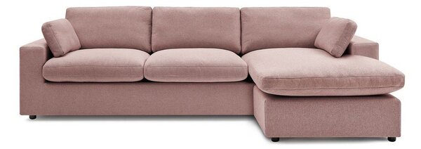Růžová rohová pohovka Belair – Bobochic Paris