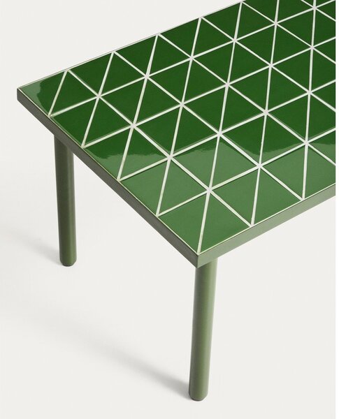 Zahradní stolek s keramickou deskou 51x81 cm Maurina – Kave Home