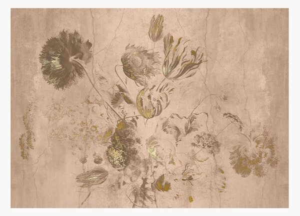 Vliesová tapeta's vysokým leskem Fresco Flowers