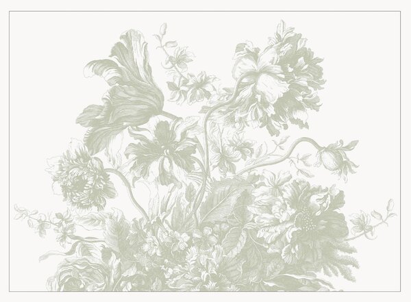 Tapeta Engraved Flowes