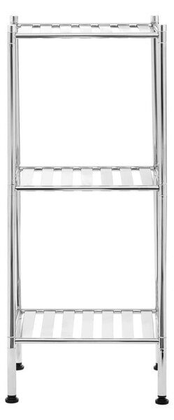 Koupelnový regál ve stříbrné barvě 34x80 cm – Premier Housewares