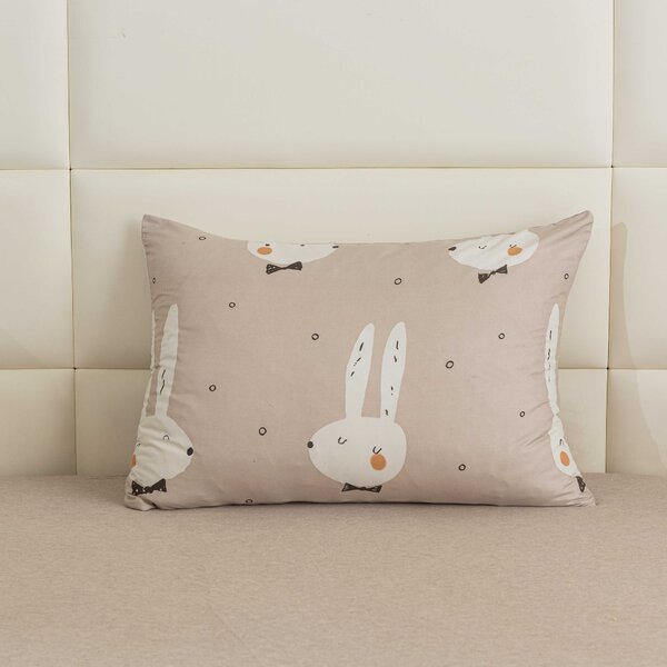 Prostěradlo z mikrovlákna 140x240 cm a povlak na polštář 50x70 cm WHITE RABBIT, béžové