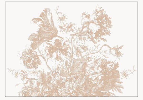 Tapeta Engraved Flowes
