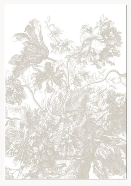 Tapeta Frans Uyterlinde - Engraved Flowers
