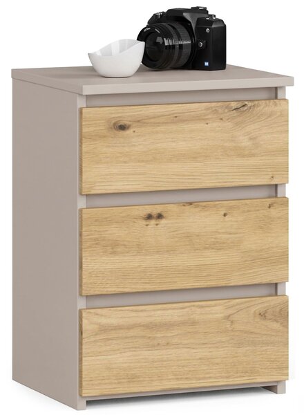 Ak furniture Komoda CL3 40 cm kašmír/dub Artisan