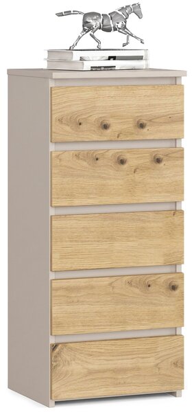 Ak furniture Komoda CL5 40 cm kašmír/dub Artisan