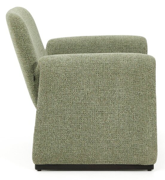 Zelené žinylkové křeslo Melvia – Kave Home
