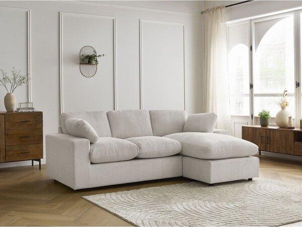 Béžová manšestrová rohová pohovka Belair – Bobochic Paris