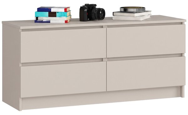Ak furniture Komoda CLP 4SZ 120 cm kašmír