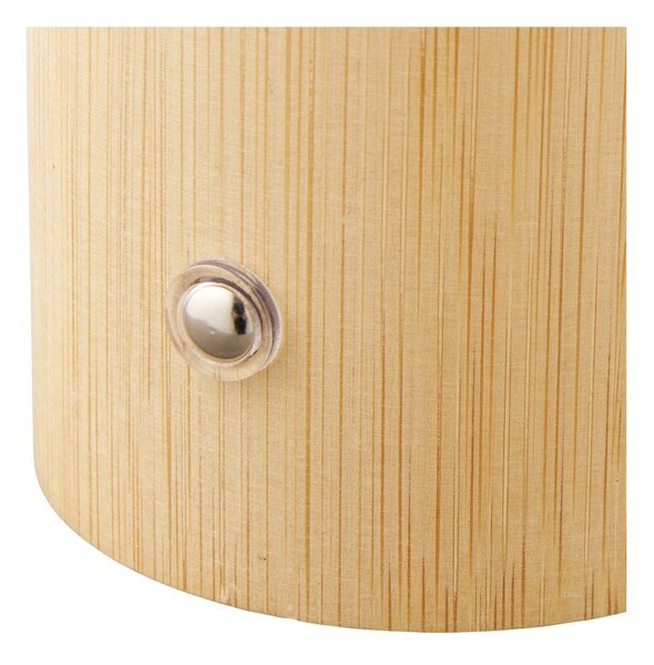 Bílá/v přírodní barvě bambusová stolní lampa s plastovým stínidlem (výška 18 cm) Stafford – House Nordic
