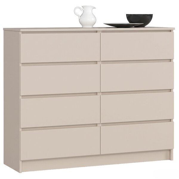 Ak furniture Komoda CLP 8SZ 120 cm kašmír