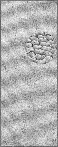 BT Carpet, Běhoun Wolly 102840, 80x300, šedá, ložnice