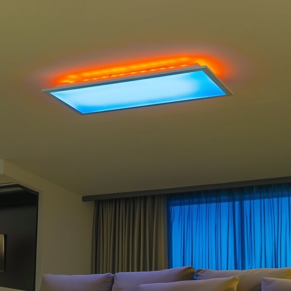 LED RGBW Stmívatelný přisazený panel LED/22W/230V 2700-6500K 29,5x59,5 cm + DO