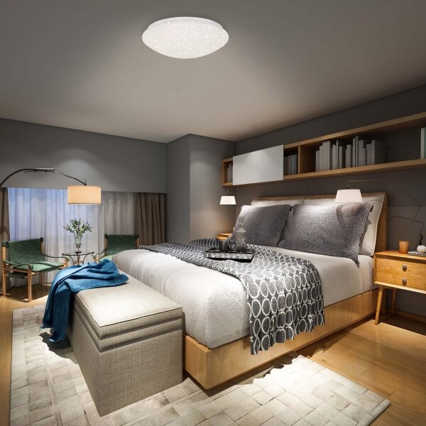 Briloner 3373-016 -LED Stm. stropní svítidlo STARRY LED/15W/230V 3000-6500K + DO