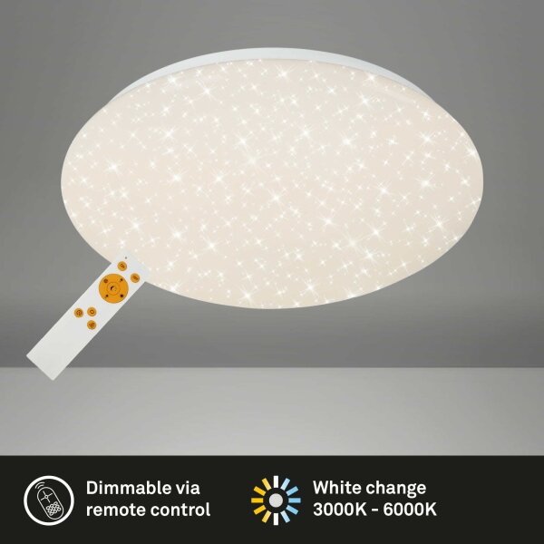 Briloner 3373-016 -LED Stm. stropní svítidlo STARRY LED/15W/230V 3000-6500K + DO