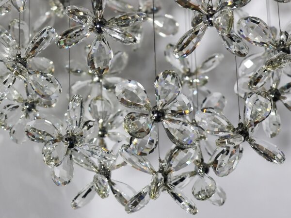 LED Křišťálové stropní svítidlo SAMOA LED/30W/230V pr. 40 cm lesklý chrom + DO