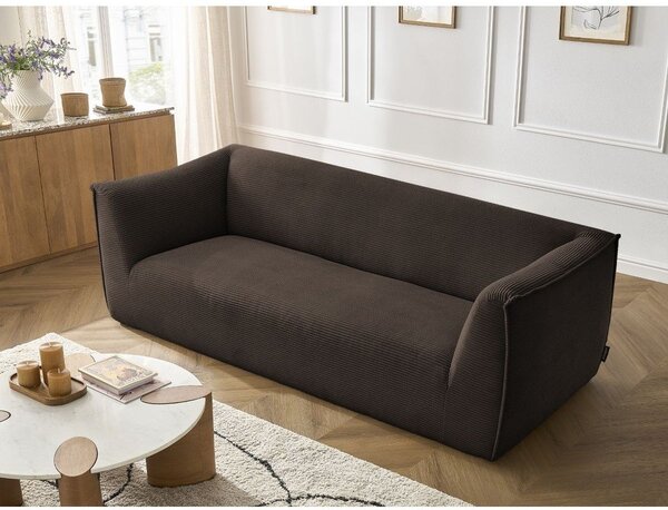 Hnědá manšestrová pohovka 242 cm Giorgia – Bobochic Paris