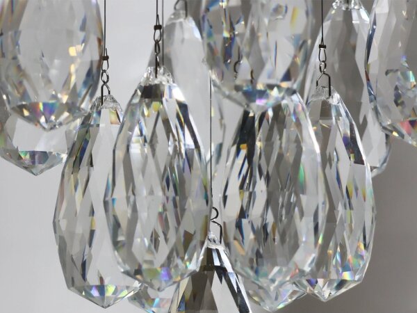 LED Křišťálové stropní svítidlo MAJURO LED/30W/230V pr. 45 cm lesklý chrom + DO