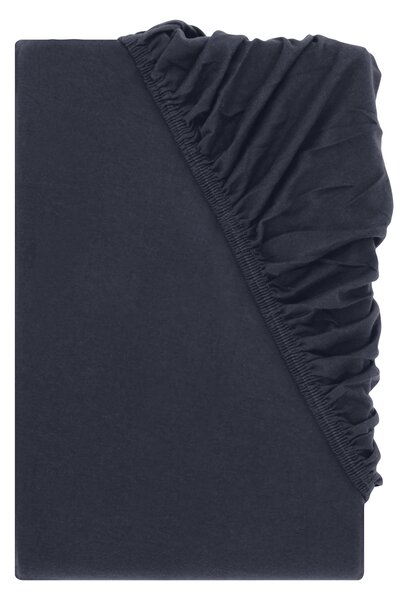 Livarno® Žerzejové napínací prostěradlo, 90-100 x 200 cm (tmavě modrá) (100401411003)